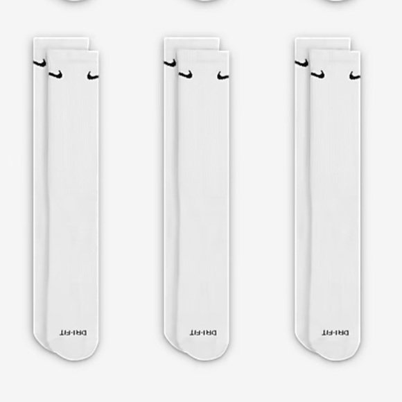 NIKE 
Training Crew Socks (3 Pairs)
Nike Everyday Cushioned - Picture 4 of 12